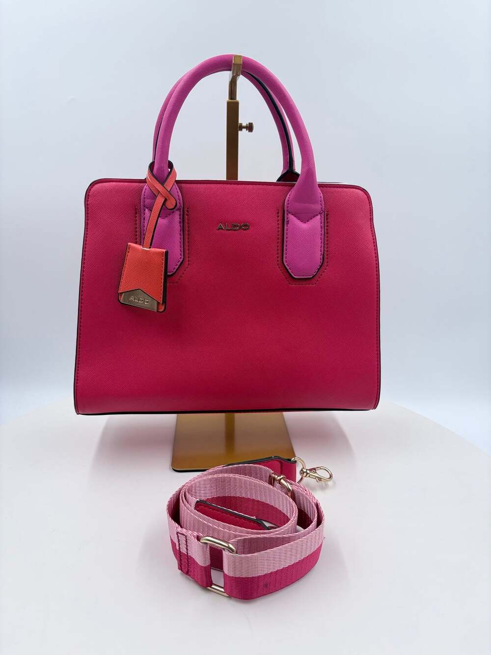 Aldo pink/purple/orange handbag/crossbody purse